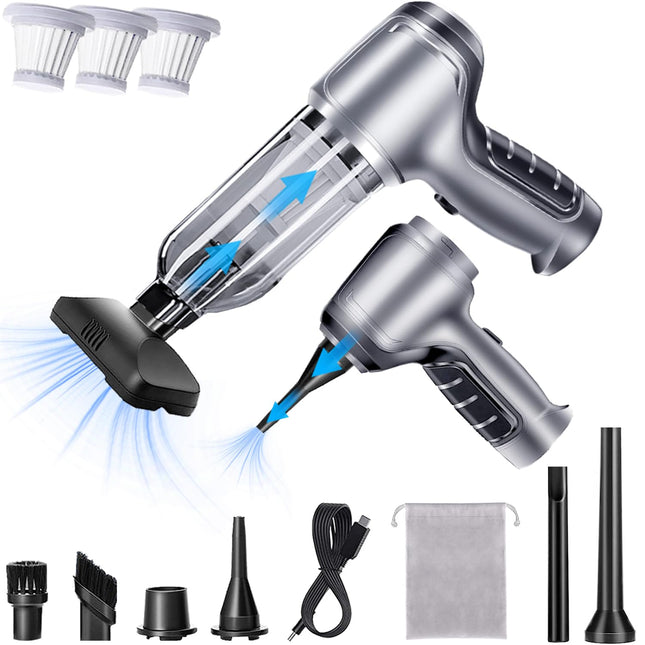 Car Vacuum Cleaner 15000Pa High Power Wireless Handheld Vacuum, 3 In 1 Multifunctional Cordless Vacuum With Brushless Motor, Portable Mini Vacuum Cleaner Rechargeable For Car Detailing, Home