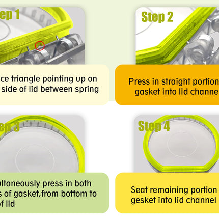 Gasket Compatible With Ryobi 18V Stick Vaccum Dust Bin Lid, Easytoinstall Seal For Improved Dust Containment, Works For Models Pcl720, Pblsv716, Pblsv717