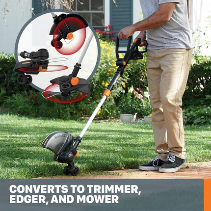 Worx WG170.3 20V Power Share GT Revolution 4.0Ah 12" Cordless String Trimmer (Batteries & Charger Included)