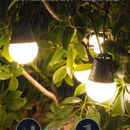 Govee Smart Outdoor String Lights 2, 144ft RGBIC Outdoor Lights with Dimmable Warm White LED Bulbs for Christmas, 47 Scene Modes for Patio, Backyard, IP65 Waterproof, Works with Alexa, App Control