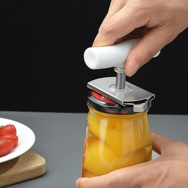 MIGORA Bottle Cap Opener Stainless Steel Adjustable Lids Off Jar Opener Labor-Saving Screw Can Opener for Kitchen Gadget Can Opener Adjustable Jar Cap Opener (Multicolor) 1 Pcs