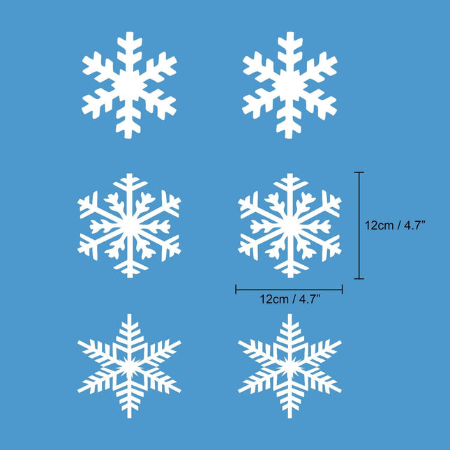TUPARKA 12 Strings Snowflake Hanging Decorations Frozen Birthday Party Supplies Winter Wonderland Party Decorations White Christmas Snowflake Decorations Snowflake Garland Hanging Decorations