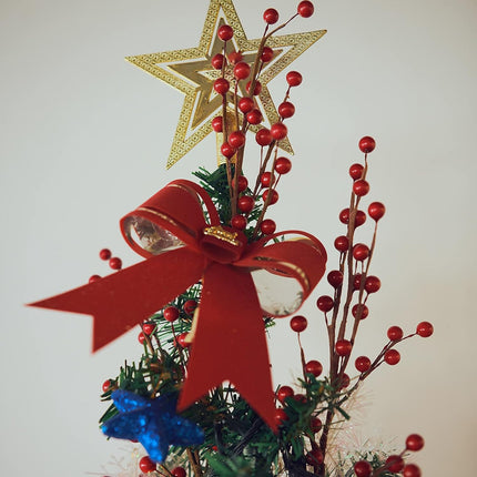 joyhalo 24Pack Red Berry Stems- Extra Long Red Berries for Christmas Tree, Artificial Xmas Berry Picks for Christmas Tree Ornaments Crafts Holiday Home Decor, 12.6inches
