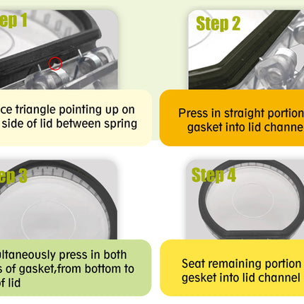 Gasket Compatible With Ryobi 18V Stick Vaccum Dust Bin Lid, Works For Models Pcl720, Pblsv716, Pblsv717, Easytoinstall Seal For Improved Dust Containment