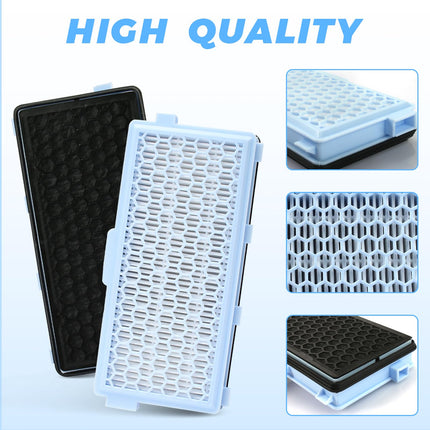 Hepa Airclean 50 Filter For Miele Vacuum Cleaner Complete C2 C3, Compact C1 C2 2 Pack