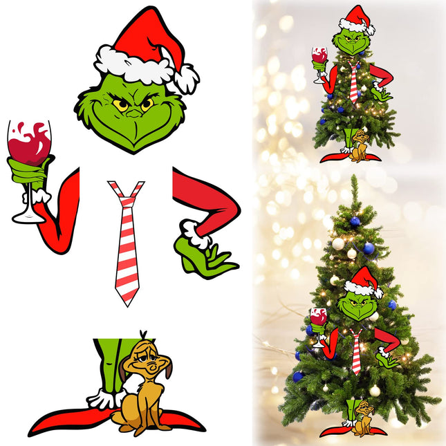 Christmas Tree Topper, Christmas Decorations for Xmas Tree, Christmas Tree Decor for Funny Christmas Themed Party Supplies