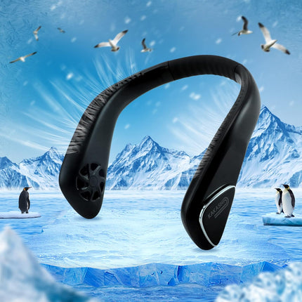 6000Mah Portable Neck Fan Rechargeable, Bladeless Operated Wearable Personal Fan With 3 Speeds, 360°Cooling Leafless Hanging Neck
