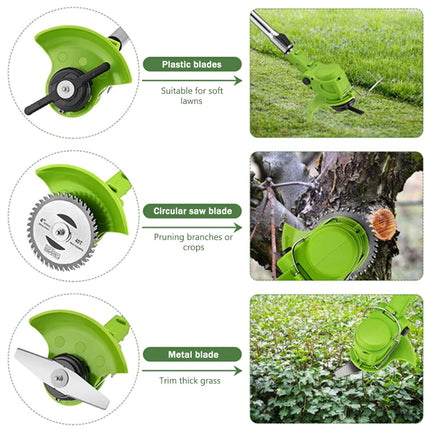 Weed Wacker Cordless Grass Trimmer Electric Weed 90~120cm Retractable, 3 Kinds of Adjustable Blades, 24v Electric Cordless Garden Trimmer with Battery and Charger for Garden