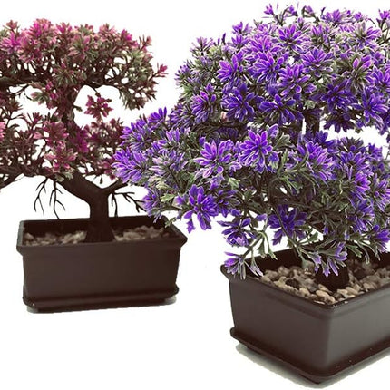 Artificial Bonsai Tree-Fake Plant in Pot Artificial Plants,Faux Bonsai Japanese Pine Bonsai Artificial Plants for Home Decor Indoor,Office/Windowsill/Yard,Desktop Display, Zen Garden Décor