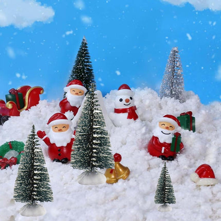 10 Green Scenery Landscape Model Cedar Trees Snow Frost Tree Train Scenery Landscape Pine Miniature Diorama Trees Mixed Model for Road Architecture Building DIY Holiday Party DIY Room Decor