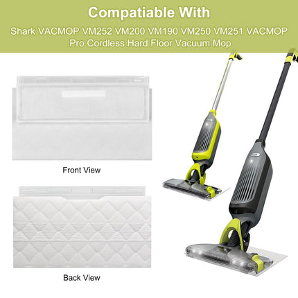Uniqus 20 Pack Vac Mop Pads Refills For Shark Vacmop Vm252 Vm251 Vm200 Vm200C Vm190 Vm252C Qm250 Vm250 Vc205 Vac Mops For Shark Vacmop Pads Refill Disposable,Thickness, Hard Floor Vacuum Mop Pad