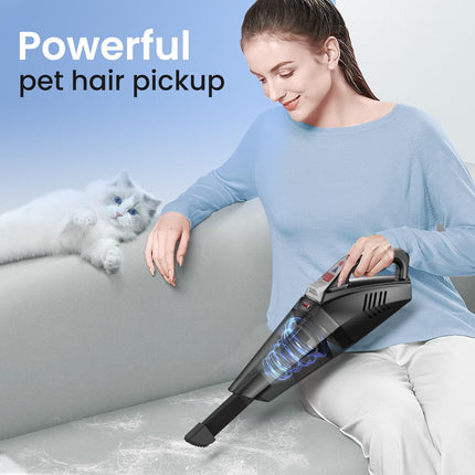 Hihhy Handheld Vacuum Cordless, Car Vacuum Portable Cordless, Hand Vacuum Rechargeable 1.6 Lbs With 9000Pa Powerful Suction, Mini Vacuum Cleaner For Home, Car, H306