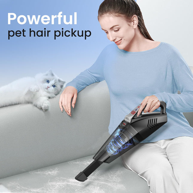Hihhy Handheld Vacuum Cordless, Car Vacuum Portable Cordless, Hand Vacuum Rechargeable 1.6 Lbs With 9000Pa Powerful Suction, Mini Vacuum Cleaner For Home, Car, H306