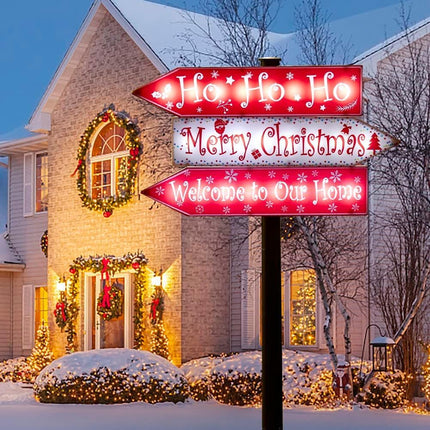 Christmas Solar Pathway Stake Lights Decorations - 24 White LED Solar Outdoor Lights Waterproof Yard Landscape Sign Pathway Markers for Xmas Patio Garden Home Decor