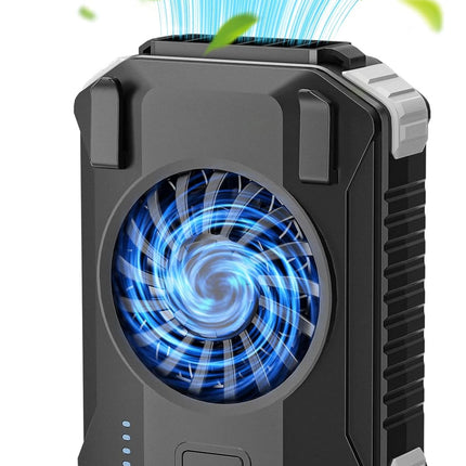 4In1 𝐖𝐚𝐢𝐬𝐭 𝐅𝐚𝐧 Upgraded 3 Speeds Strong Airflow 10000Mah Portable Cooling Fan Rechargeable Wearable Personal Clip