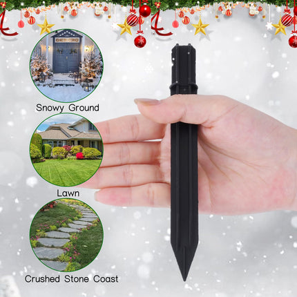 30PCS Replacement Stakes for Christmas Candy Cane Lights Outdoor, Plastic Candy Cane Pathway Markers Lights Spike Replacer, Used to Maintain Candy Cane Pathway Lights, Inside Diameter 0.6-0.68 Inch