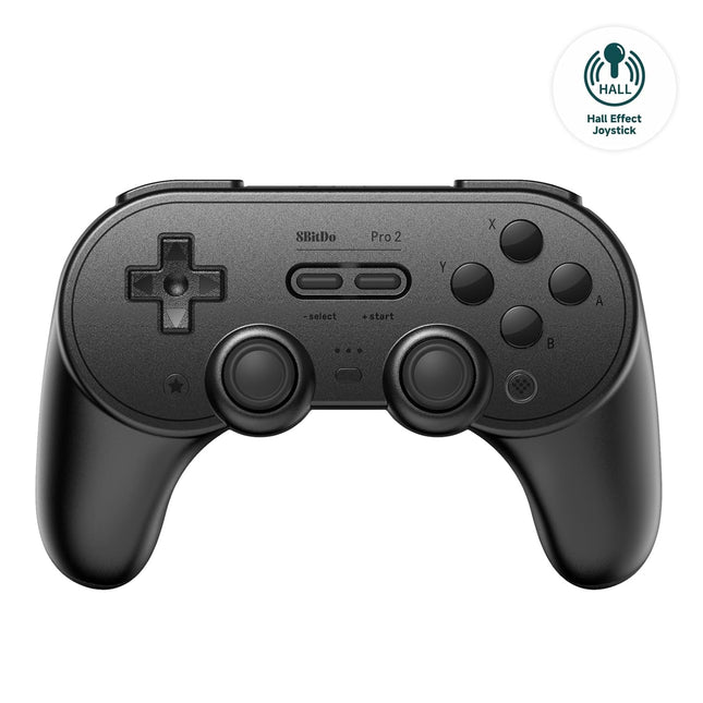 8Bitdo Pro 2 Bluetooth Controller - for Switch PC Windows Android MacOS Steam Raspberry Pi (Black)