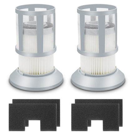 Filter Compatible With Bissell 2156, 2156A, 1665, 16652, 1665W Zing Canister Vacuum Cleaner, Replace Part 1613056, 2Pcs 2156A Filter + 4 Post Motor
