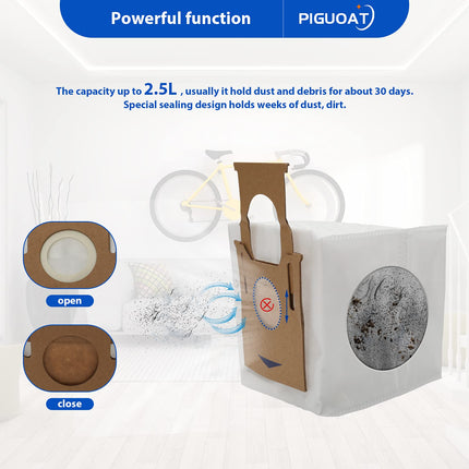10 Pack T8 Bags Fit For Ecovacs Deebot Ozmo T8 Aivi T8 Max And T8 Seriesn8 Pro Plus N8 Pron10 Plus Robot Vacuum, Fit For Yeedi Vacuum