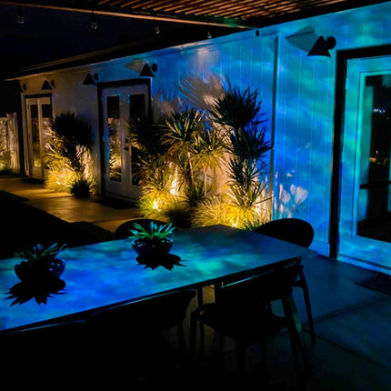 BlissLights Oblivia - IP65 Outdoor Nebula Cloud Projector, LED Landscape Lighting, Garden Path Light for Year-Round Exterior Decor, Christmas, or Events (RGB)