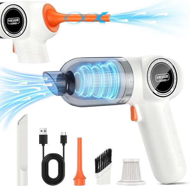 Handheld Car Vacuum Cleaner Cordless, 18000Pa Mini Vacuum Cleaner High Power With Strong Suction, Dust Buster & Air Blower, Portable Hand Held Vacuum Cleaners For Home Car, Rechargeable