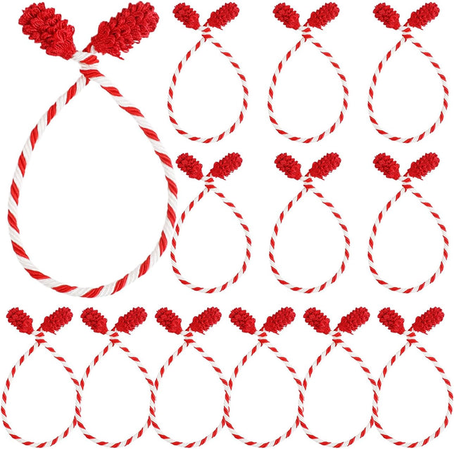 LOKIPA 12PCS Christmas Garland Ties, Decorative Garland Ties Reusable and Flexible Twist Ties for Garland, Garland Ties for Banister Home Decoration