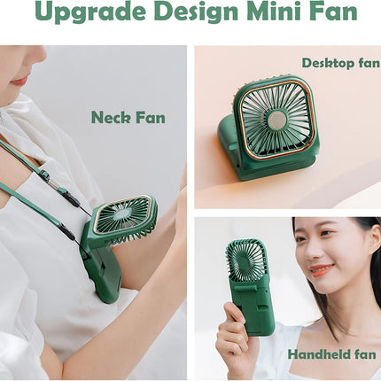 Handheld Fan, Portable Fan With Power Bank, 3000Mah Usb Rechargeable Mini Portable Fan, Quiet Desk Fan With Cell Phone Stand