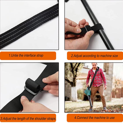 Leisch Life Cordless Leaf Blower with 2.0Ah Battery & Fast Charger+Cordless Leaf Blower Straps