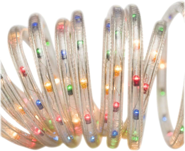 Brite Star 18 Foot Clear Rope Light Multicolor - Connectable for Indoor and Outdoor Decor - Perfect for Christmas Decorations, Bedroom, Party, Patio, Deck Lighting - Waterproof Outdoor Lighting