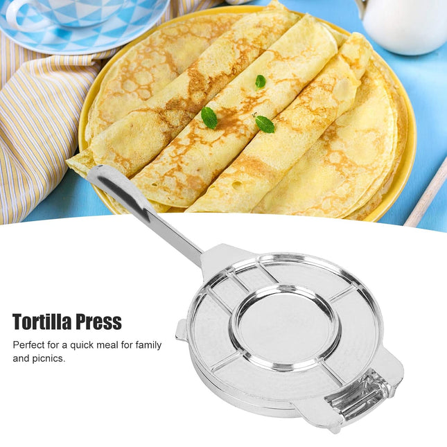 Mexican Tortilla Press 16cm Alloy Manual Corn Dough Pattie Forming Pate Roller Pancake Maker