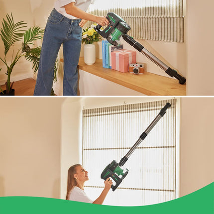 Vactidy Cordless Vacuum Cleaner, Lightweight Stick Vacuum With 20Kpa Suction, Detachable Battery, Max 35Mins Runtime, 6 In 1 Handheld Vacuum Cordless For Hard Floor Carpet Pet Hair