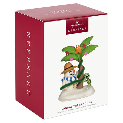 Hallmark Keepsake Christmas Ornament , Sandal The Sandman Beach Snowman Ornament