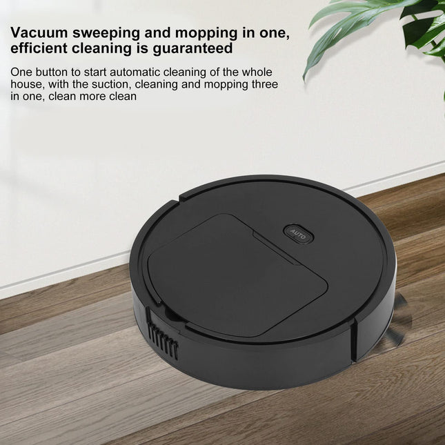 Zjchao 3 In 1 Sweeping Robot, Vacuum And Mop Floor Sweep Dust Absorption Usb Charging 40Db Low Noise Household Smart Sweeper Robot For Pet Hair, Hard Floors