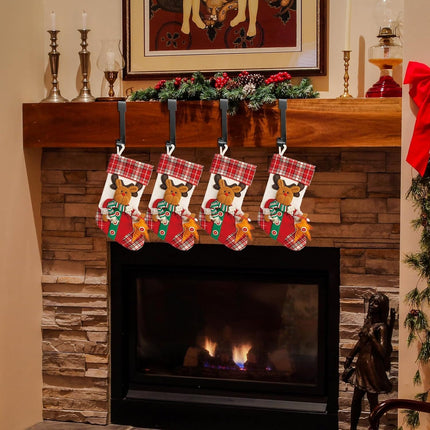YUANQIAN Christmas Stocking Holders Mantel Hook Hangers Fireplace Hooks Hanger Christmas Stocking Hook Fireplace Hanger Grip for Christmas Party Decorations (Black)