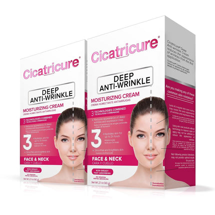 Deep Anti-Wrinkle Face & Neck Cream, 2.1 oz - 2 Pack - image 1