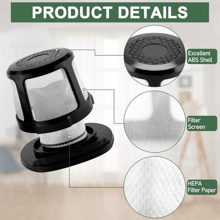 3061 3079 Filter For Bissell Powerlifter Pet Filter And Adapt Ion Filter, Compatible With 2286 2286A 2482 3079 2387, Compare To Part 1616323 1616322 1617684 4 Pack