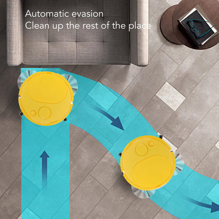 Pwshymi Robot Vacuum Cleaner Multifunctional Usb Charging Mini Smart Sweeping Robot For Wooden Flooring Tile Carpetyellow Roboticvacuumcleaner Tangle Low Noise Automatic