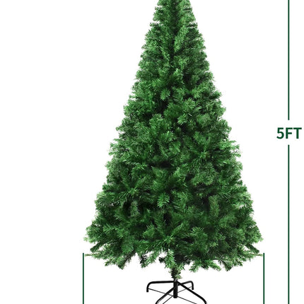 mupera Christmas Tree 5ft - Artificial Christmas Tree, Fake Christmas Tree ( ), 420 Branch Tips, PVC Xmas Pine Tree for Home, Office, Shopping Center, Party/Holiday Decoration Use