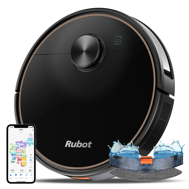 Rubot Robot Vacuum And Mop Combo, Robot Vacuum Cleaner 4500Pa Strong Suction 2In1 With Lidar Navigation 200Min Runtime, Multifloor Mapping, Nogo Zone, Compatible Alexa Voice, For Carpet Hard Floor