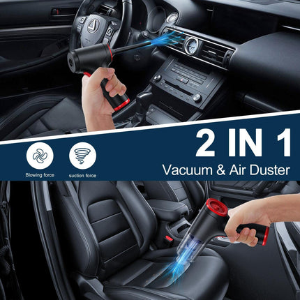 Handheld Car Vacuum Cleaner High Power Cordless, 120W Portable Car Vacuum Cleaner With 18000Pa Suction & Air Duster, Mini Hand Held Vacuum Cleaner For Car Home Cleaning