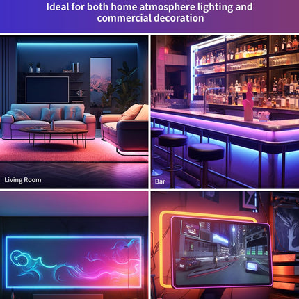 LED Neon Lights, 32.8FT RGB Neon Rope Lights App Control,IR Remote,Music Sync,IP67 Waterproof,Flexible DIY Design for Bedroom,Living Room,Gaming Room,Party,Outdoor,Christmas Decor