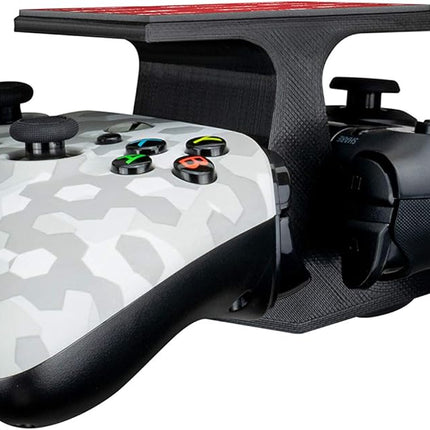 BRAINWAVZ [EOL] The Dock - Dual Game Controller Holder Under The Desk Mount for Xbox Series X, One, PS5, PS4, Switch, Streelseries, PC Gamepad & More, No Screws, Easy to Install, Black [EOL]