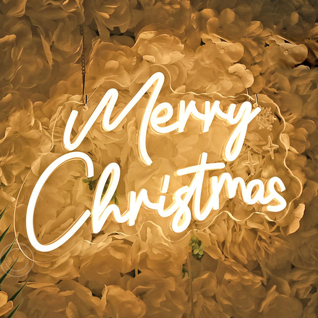 Britrio Merry Christmas Neon Sign LED Neon Light Wall Decoration for Bedroom Holiday Christmas Party Business Store Window Home Decor Hanging Ornament Xmas Indoor 5V USB 15.75” Warm White