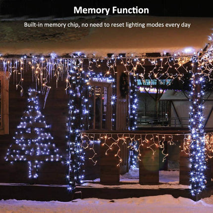 Brizled White Christmas Lights, 78.74ft 240 LED Mini String Lights Connectable, Plugin Christmas String Lights Outdoor, 8 Modes Christmas Tree Lights Waterproof for Indoor Outside Xmas Garden Decor