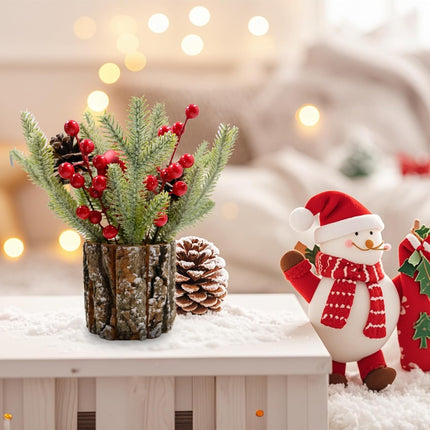 MYUPDALIN Small Christmas Tree, Tabletop Mini Christmas Tree Decorations, Artificial Christmas Decorations, Holiday Decorations for Home Christmas and Party Decorations