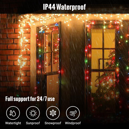 String Lights,100 FT 300 LED Christmas String Lights Outdoor/Indoor,Fairy Lights with 8 Modes,Plug in Christmas Lights Waterproof for Trees Garden Patio Xmas Wedding Party(Multi-Color)
