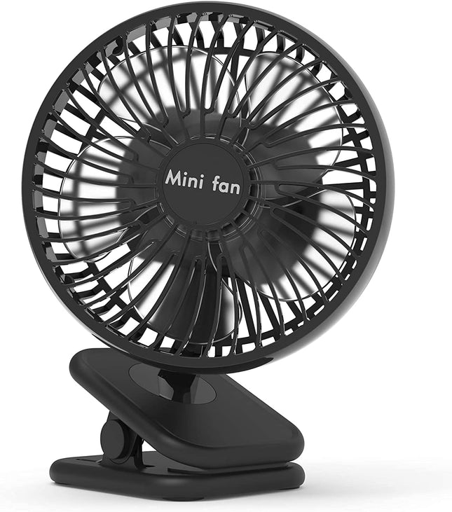 Comlife 6Inch Clip On Fan,10000Mah Battery Operated With Max 53H Work Hours For Power Outage, 4 Speeds, Fast Air Circulation