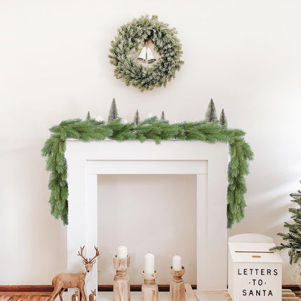 6FT Pine Christmas Garland, Artificail Christmas Greenery Garland,Realistic Cedar Garland Cypress Garland for Holiday Mantel Fireplace Table Centerpiece Decoration