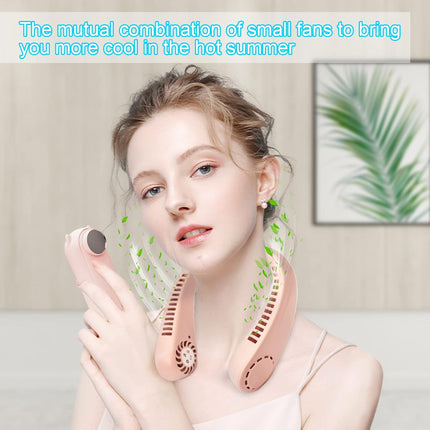 Handheld Mini Fan And Portable Neck Fan, Portable Usb Rechargeable Small Pocket Fan, Wearable Personal Fan,Battery Operated Fan