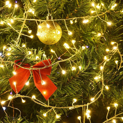 100FT Firecracker String Lights 1000 LED Warm White Plug in Indoor Silver Wire Cluster Fairy Lights with Remote for Christmas Tree,Plant,Bedroom,Garden,Patio,Backyard
